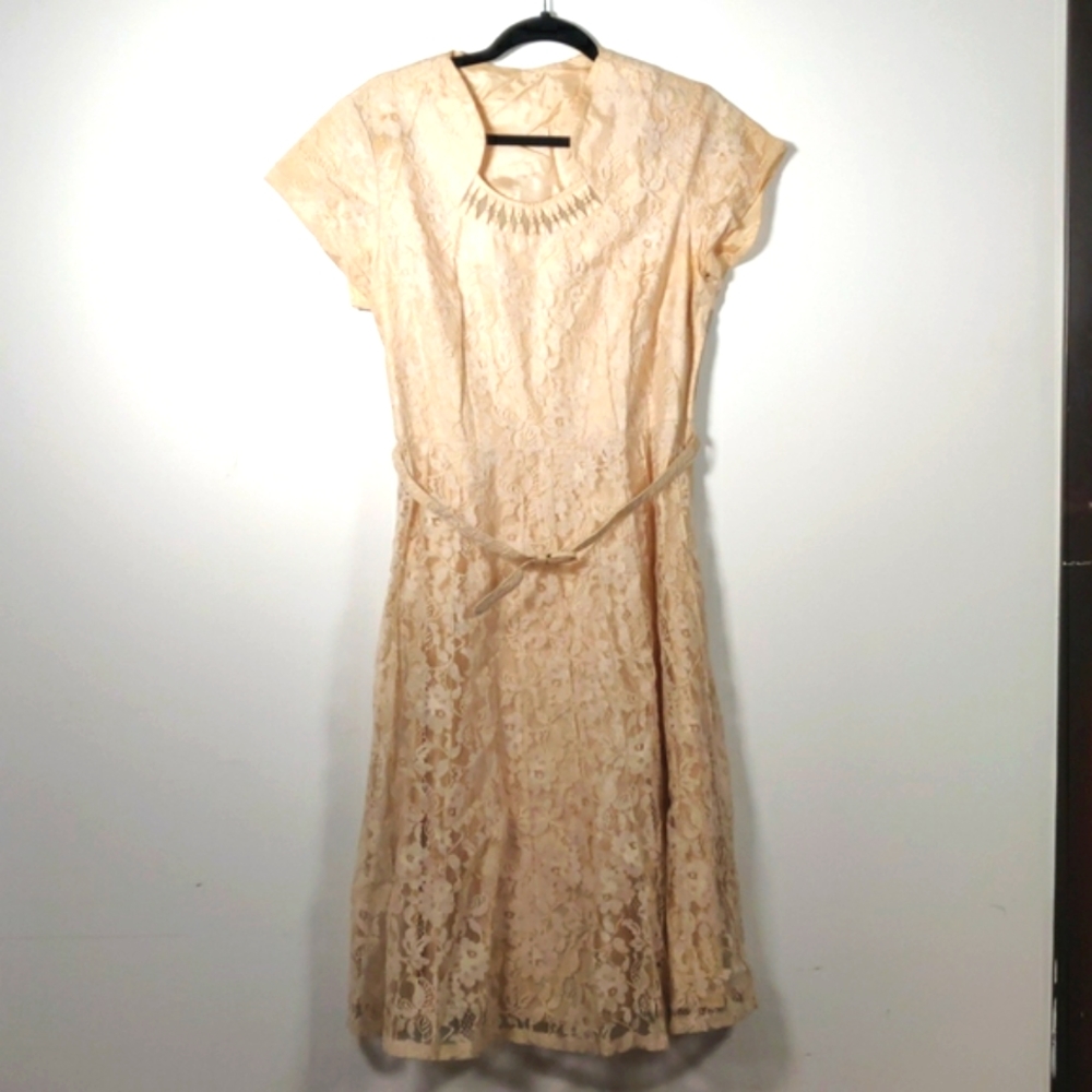 0015 Vintage 1950s cocktail dress